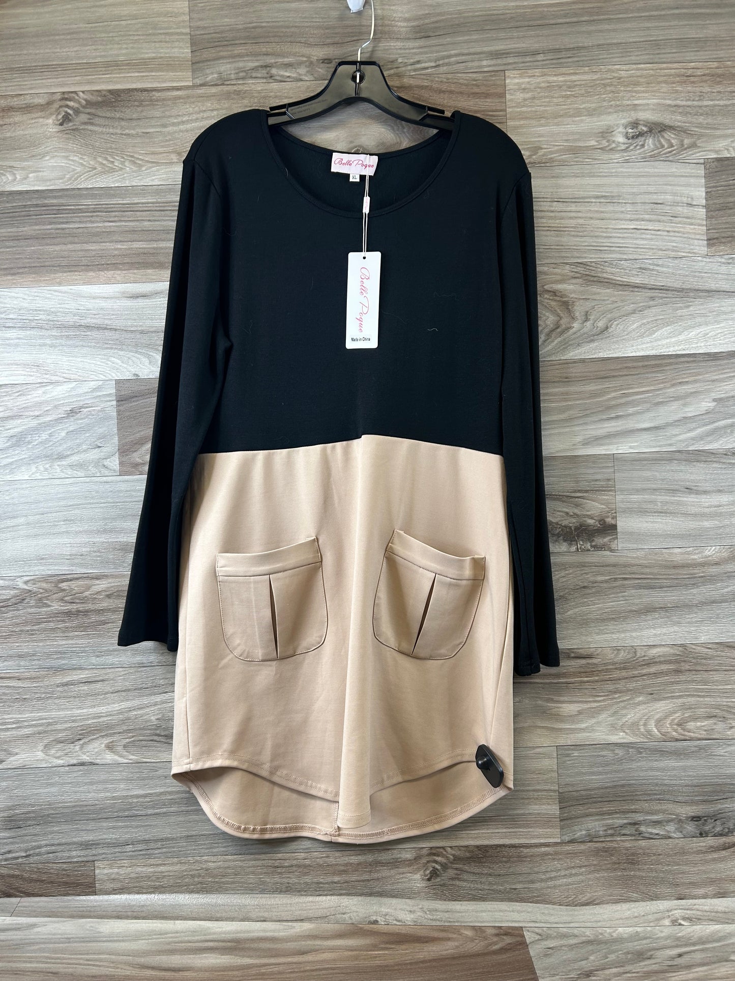 Dress Casual Short By Clothes Mentor In Black & Tan, Size: Xl