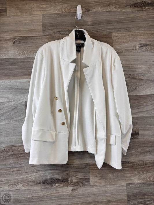 Blazer By New York And Co In White, Size: 3x