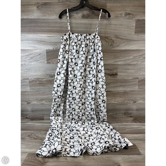 Dress Casual Maxi By Top Shop In Black & White, Size: M