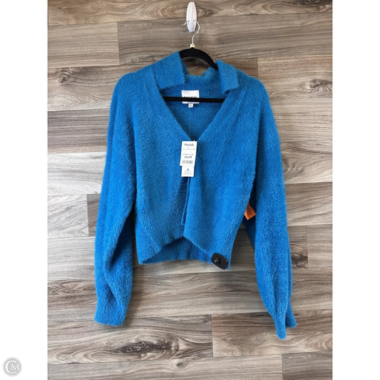 Sweater Cardigan By Pink Rose In Blue, Size: L