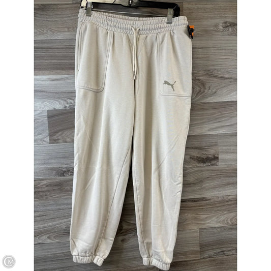 Athletic Pants By Puma In Taupe, Size: M