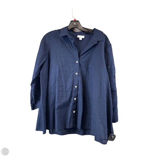 Top Long Sleeve Basic By J. Jill In Navy, Size: S