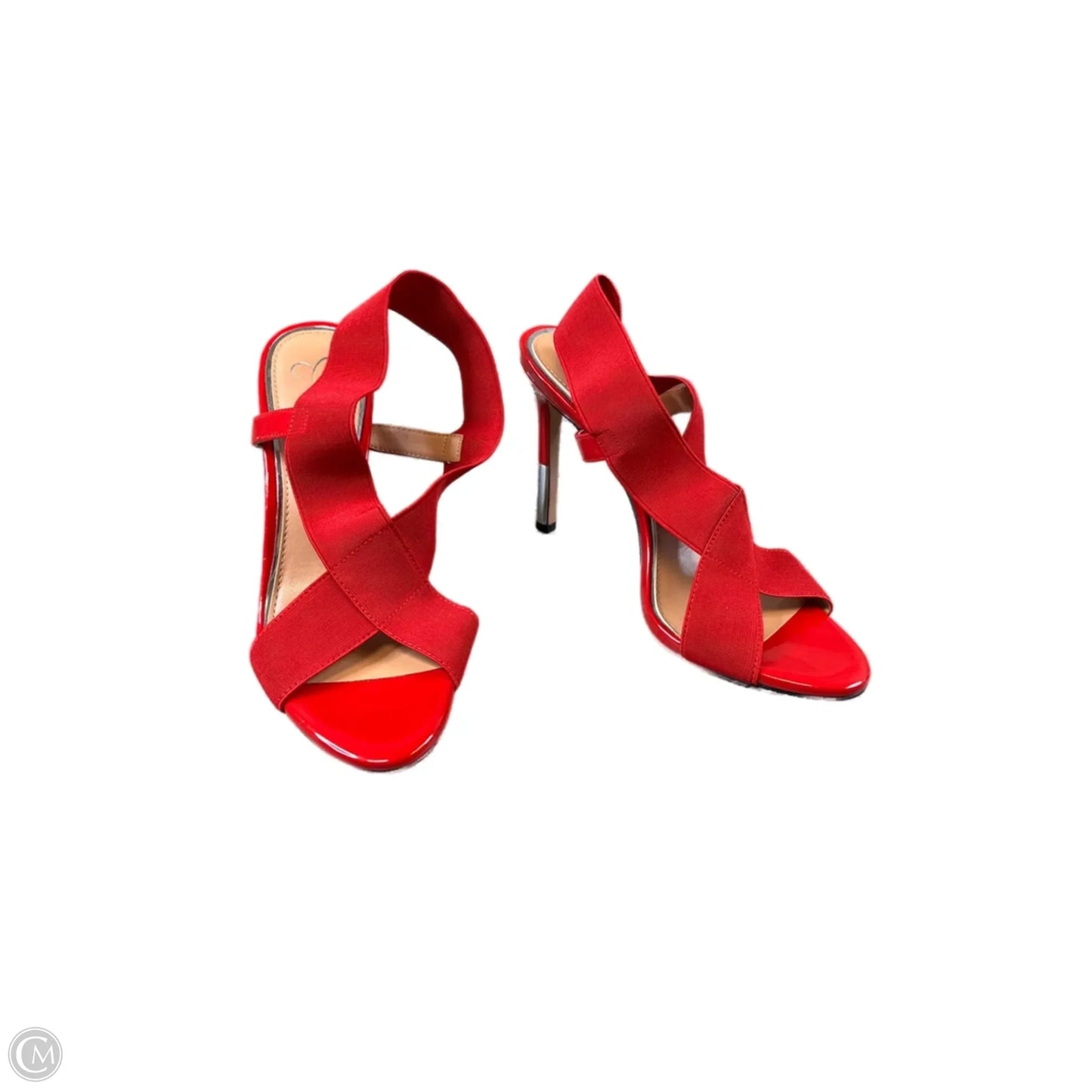 Sandals Heels Stiletto By Jessica Simpson In Red, Size: 8.5