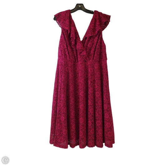 Dress Casual Short By Torrid In Pink, Size: 3x