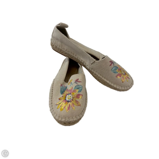 Shoes Flats By Loft In Black & Yellow, Size: 6.5