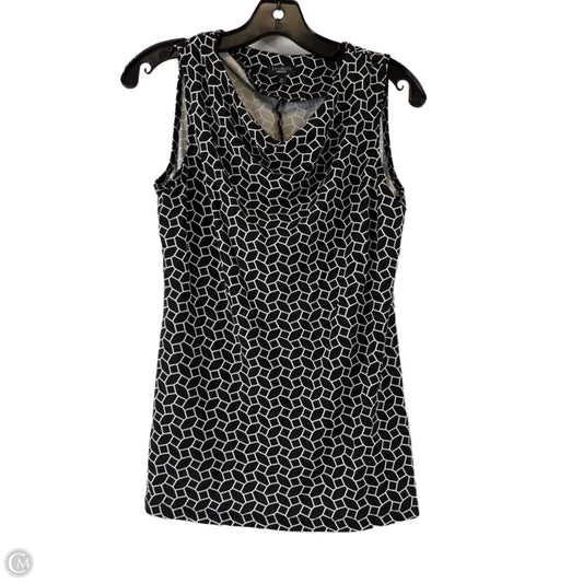 Top Sleeveless Basic By Talbots In Black & White, Size: Xs
