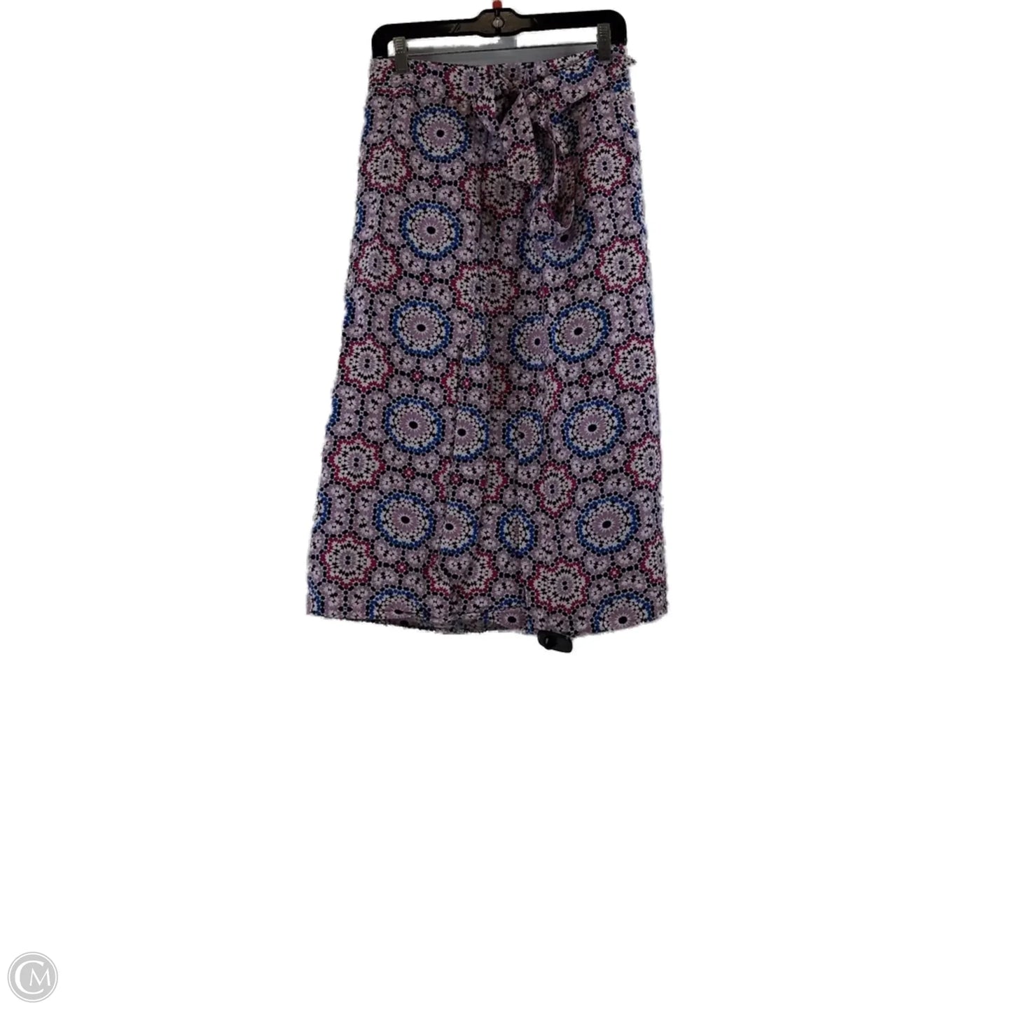 Skirt Midi By Loft In Blue & Purple, Size: 0