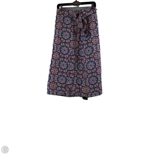Skirt Midi By Loft In Blue & Purple, Size: 0