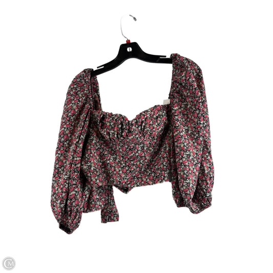 Top Short Sleeve By Clothes Mentor In Pink & White, Size: M