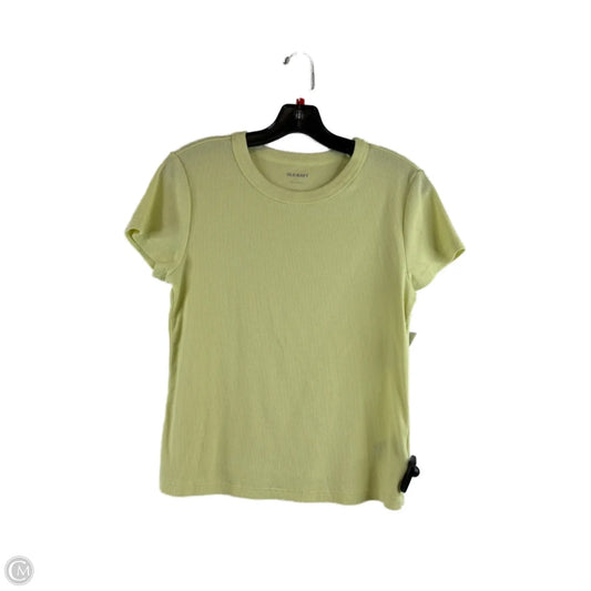 Top Short Sleeve Basic By Old Navy In Yellow, Size: L