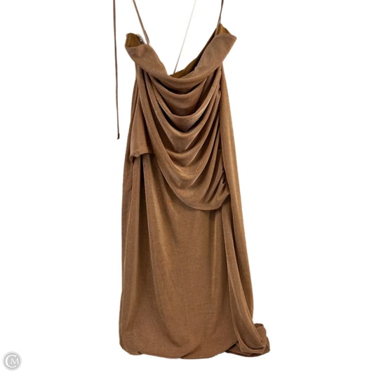 Dress Casual Maxi By Clothes Mentor In Tan, Size: S