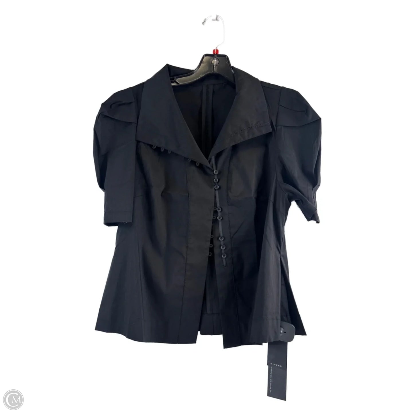 Top Short Sleeve By Clothes Mentor In Black, Size: M