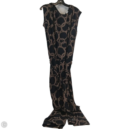 Jumpsuit By Chicos In Black & Tan, Size: Xxl