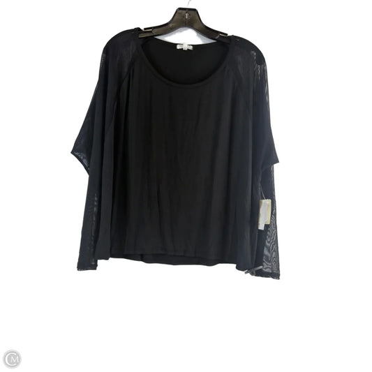 Top Long Sleeve By Clothes Mentor In Black, Size: L