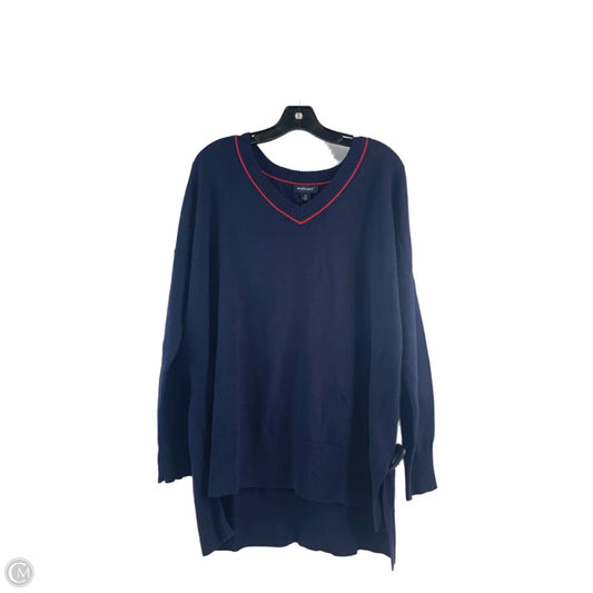 Top Long Sleeve By Clothes Mentor In Navy, Size: 1x