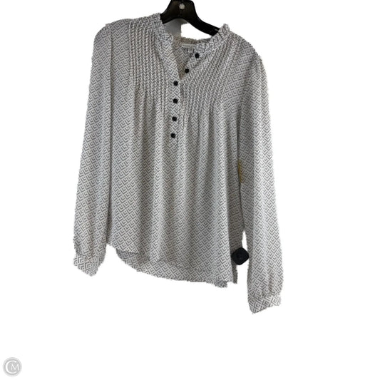 Top Long Sleeve By Maison Damelie In Black & White, Size: S
