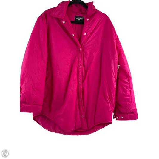 Jacket Puffer & Quilted By Velvet Heart In Pink, Size: L
