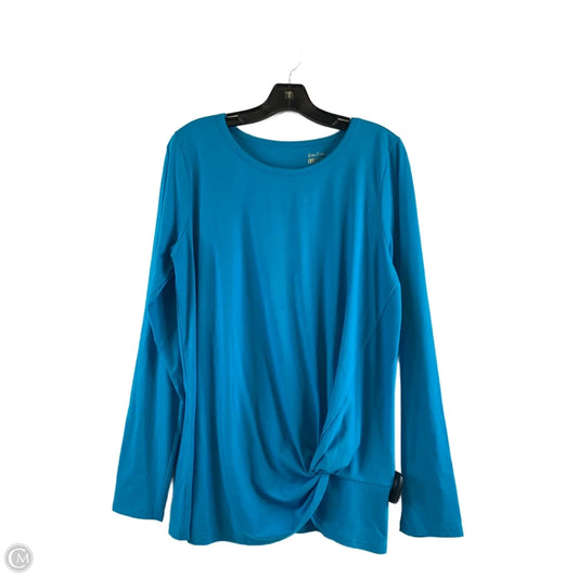 Top Long Sleeve Designer By Lilly Pulitzer In Blue, Size: Xl