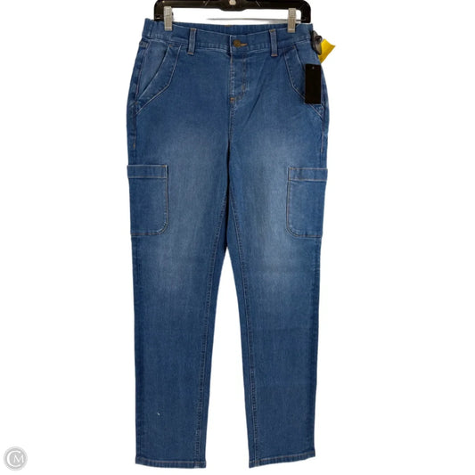 Jeans Straight By D&co. In Blue Denim, Size: 10