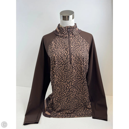Top Long Sleeve By Talbots In Animal Print, Size: 2x