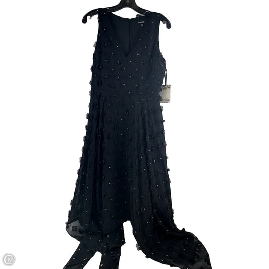 Dress Party Midi By Kensie In Black & Gold, Size: S