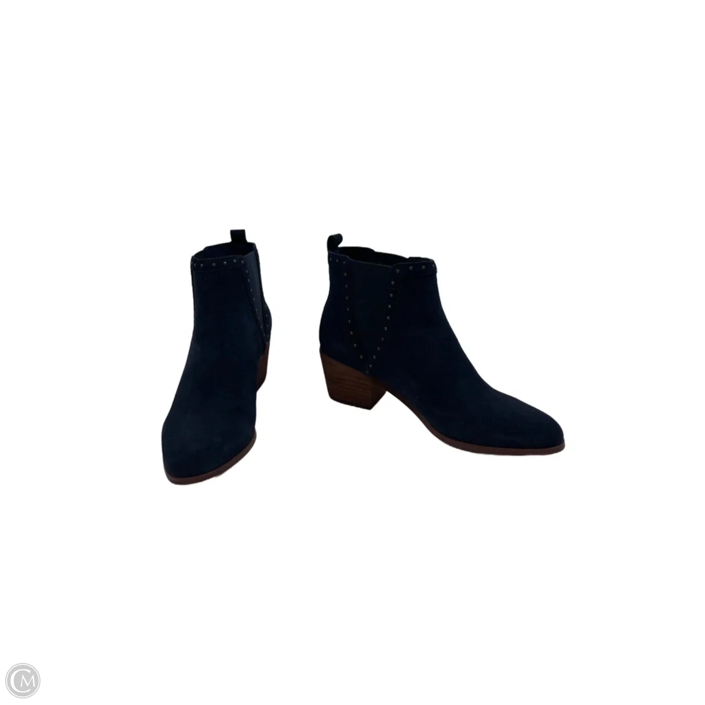 Boots Ankle Heels By Skechers In Navy, Size: 7.5