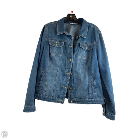 Jacket Denim By Christopher And Banks In Blue Denim, Size: M