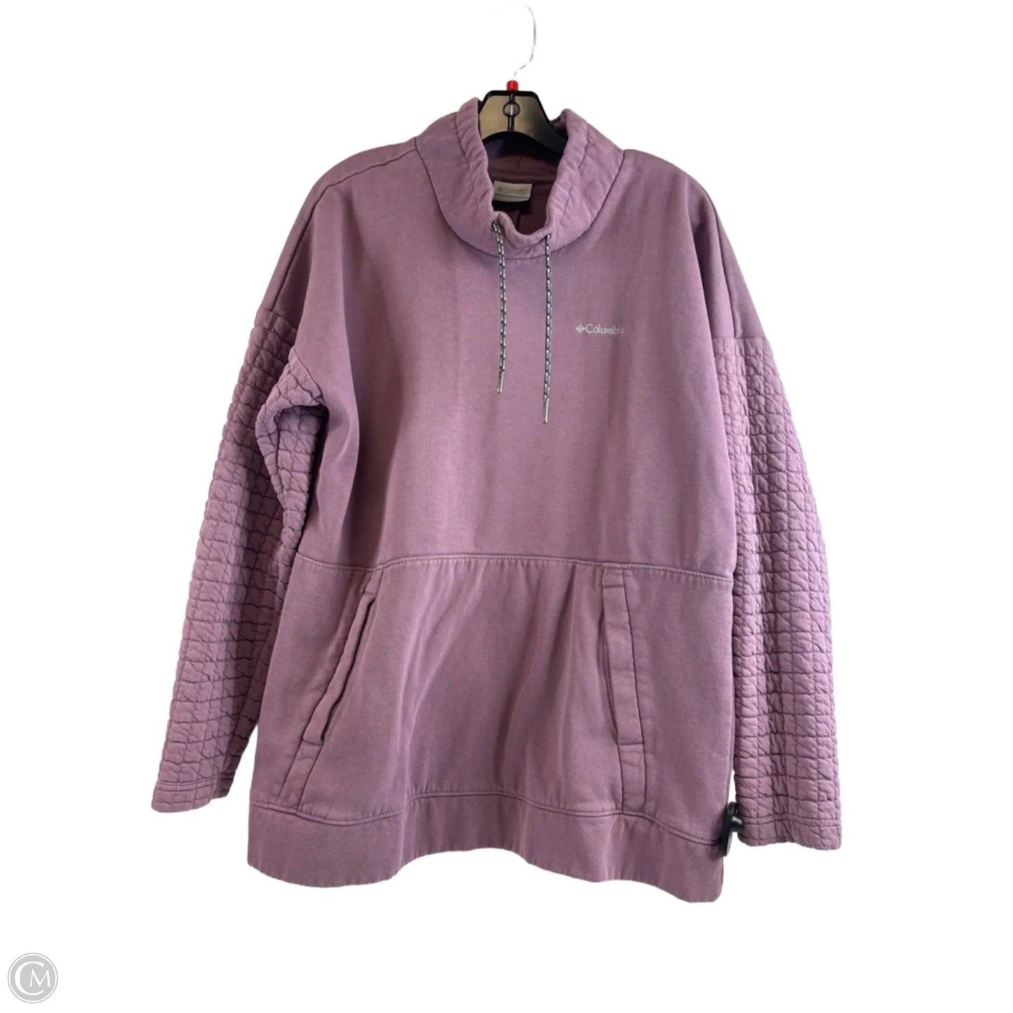 Athletic Sweatshirt Collar By Columbia In Purple, Size: L
