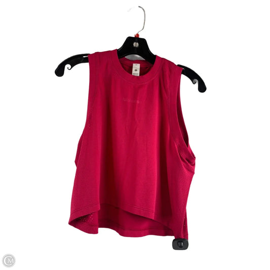 Athletic Tank Top By Lululemon In Red, Size: 6