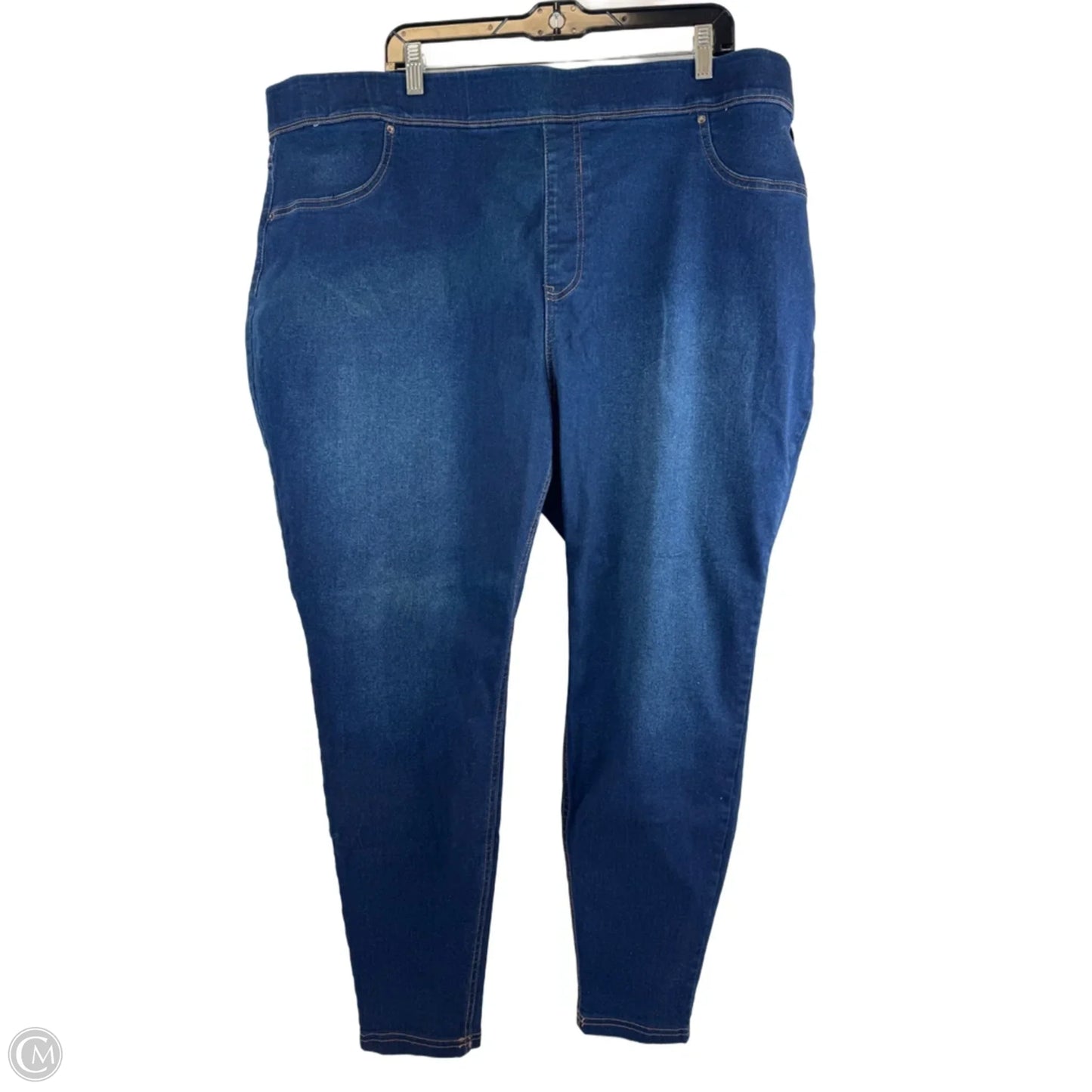 Jeans Jeggings By Terra & Sky In Blue Denim, Size: 26