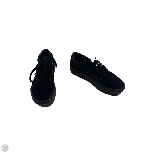 Shoes Sneakers Platform By Vans In Black, Size: 9.5