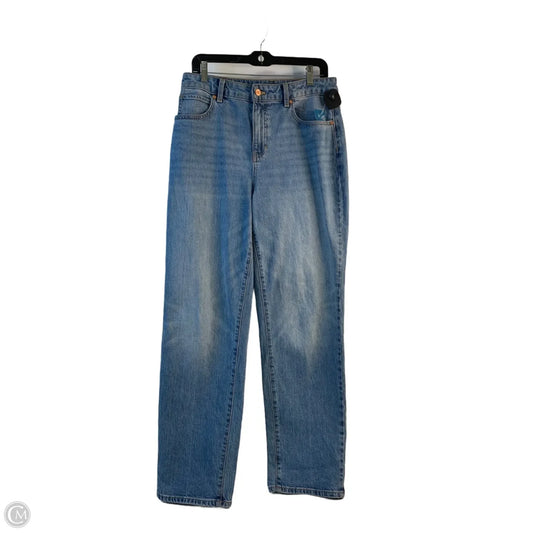 Jeans Straight By Talbots In Blue Denim, Size: 8