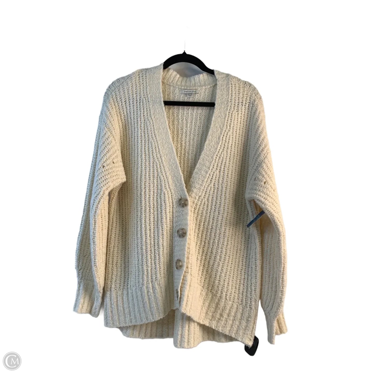 Sweater Cardigan By American Eagle In Ivory, Size: Xs