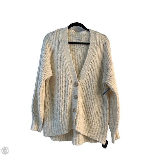 Sweater Cardigan By American Eagle In Ivory, Size: Xs
