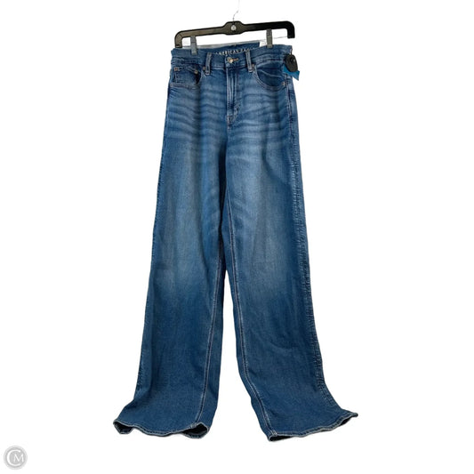 Jeans Straight By American Eagle In Blue Denim, Size: 6l