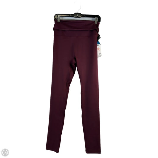 Athletic Leggings By Clothes Mentor In Maroon, Size: L