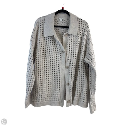 Sweater Cardigan By J. Jill In Taupe, Size: Xl