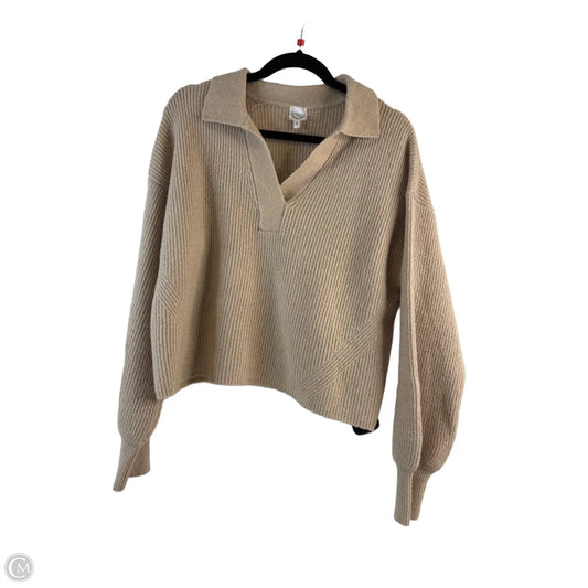 Sweater By Freshman In Tan, Size: L