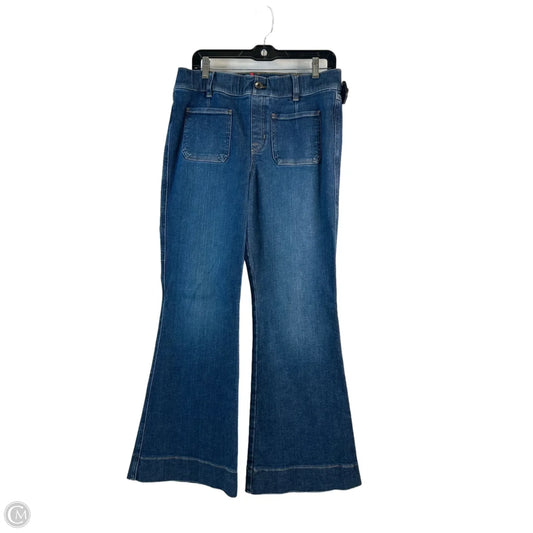 Jeans Boot Cut By Spanx In Blue Denim, Size: 12