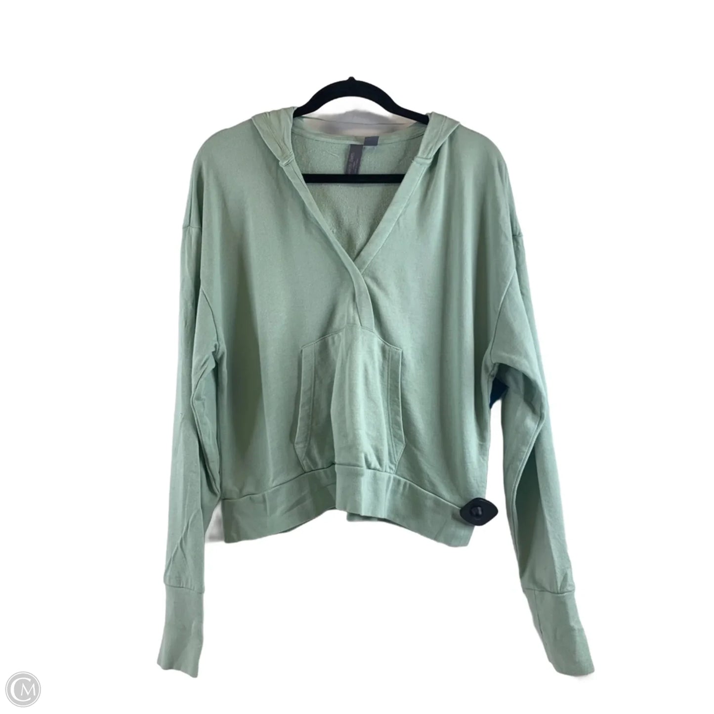 Athletic Top Long Sleeve Hoodie By Sweaty Betty In Green, Size: M