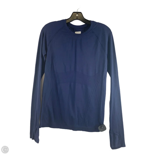 Athletic Top Long Sleeve Crewneck By Athleta In Navy, Size: S