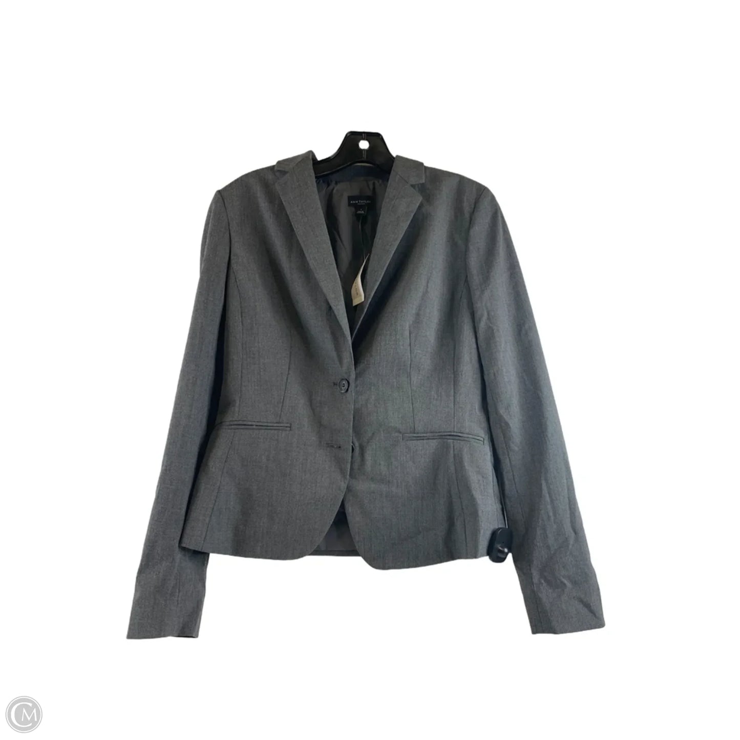 Blazer By Ann Taylor In Grey, Size: S