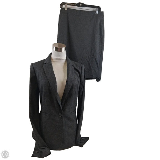 Skirt Suit 2pc By Ann Taylor In Black, Size: 4