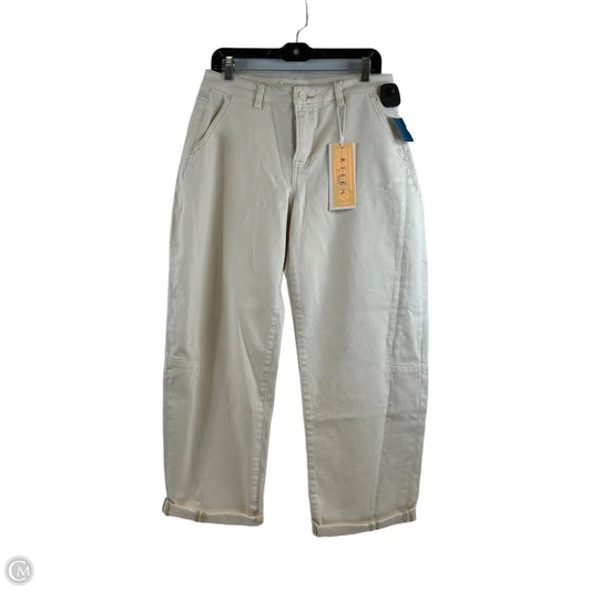 Jeans Wide Leg By Risen In Ivory, Size: 8