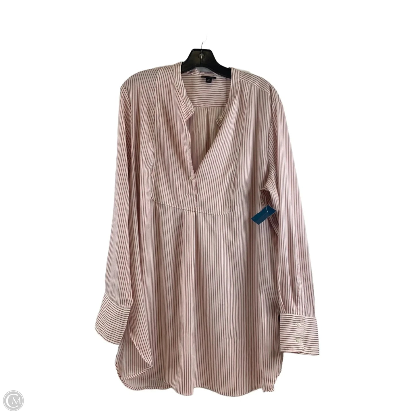 Top Long Sleeve By Ann Taylor In Striped Pattern, Size: Xxl