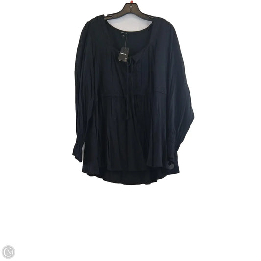 Top Long Sleeve By Torrid In Black, Size: 2x