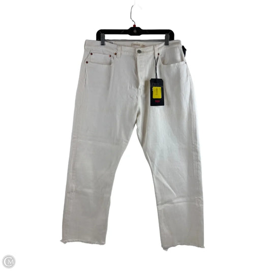Jeans Straight By Levis In White, Size: 16
