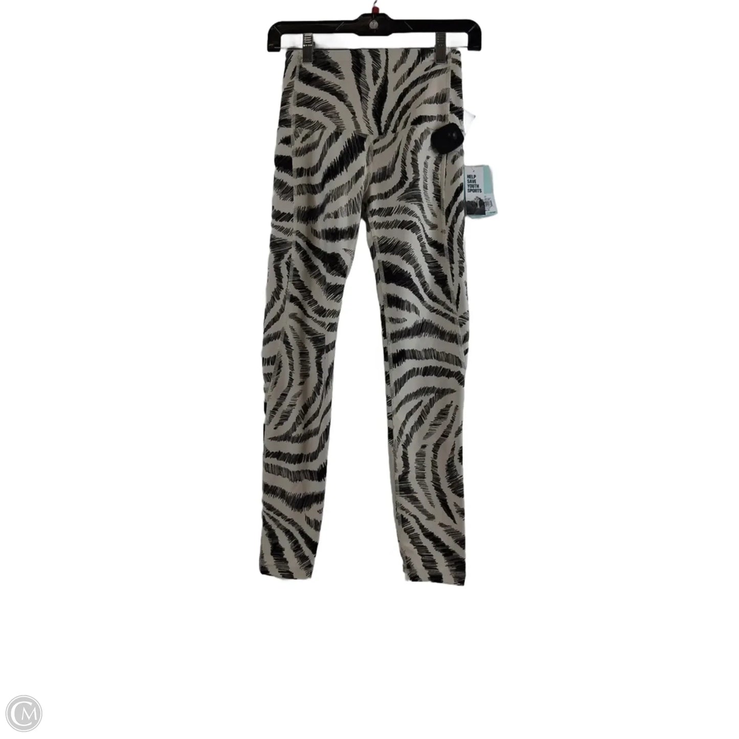 Athletic Leggings By Dsg Outerwear In Green & White, Size: Xs