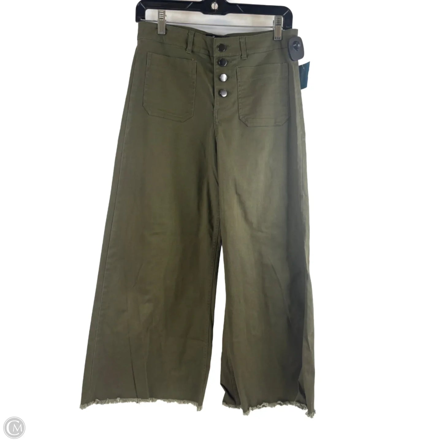 Pants Cropped By Clothes Mentor In Green, Size: 8