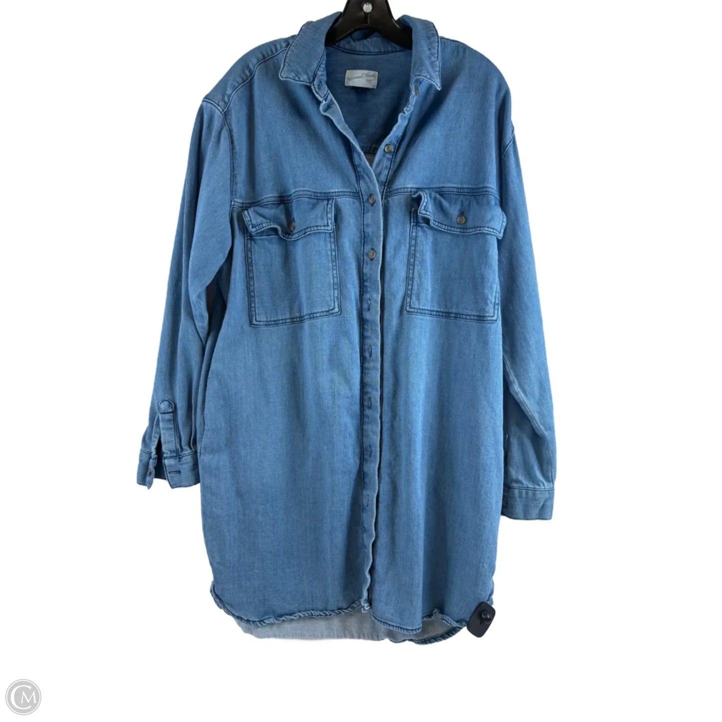Jacket Denim By Universal Thread In Blue Denim, Size: L